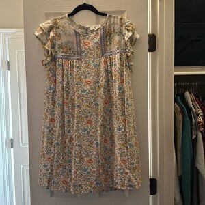 Entro size medium round neck floral dress